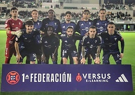 Marbella's starting XI at Ciudad Deportiva Luis del Sol on Saturday.