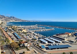 View of the current port of Fuengirola.