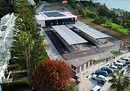 Aerial image of the Lidl supermarket in Benalmádena, which opened last year.