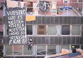 Eviction of squatters in Barcelona.