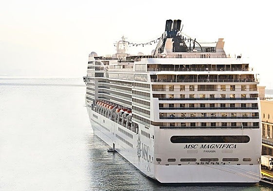 The MSC Magnifica during a recent visit to Malaga.