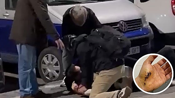 Off-duty police officer injured after stepping in to protect a woman who was being assaulted in Malaga