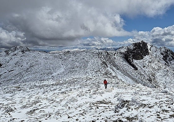 La Maroma covered in snow.