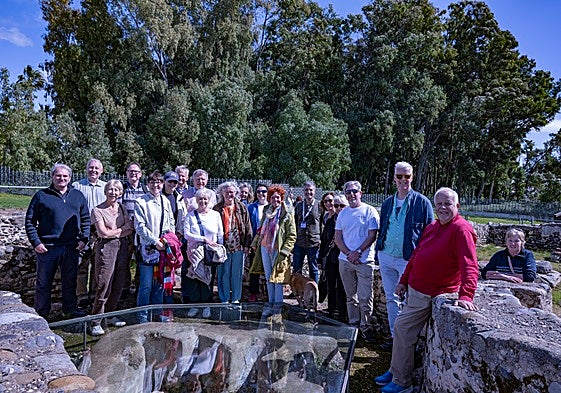 The group at the Basílica Paleocristiana de Vega del Mar.