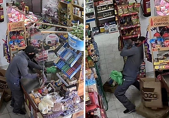 Machete robbery in a mini-market in Malaga: 'Please don't hurt me!'
