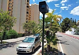 Where is the speed camera in Malaga that has issued the highest number of fines?