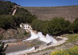Water being discharged from El Limonero today for safety and maintenance purposes.