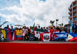 The opening ceremony in La Carihuela on Saturday.