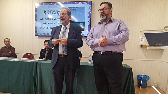 Gibraltarians and their language book presented to schools on the Rock