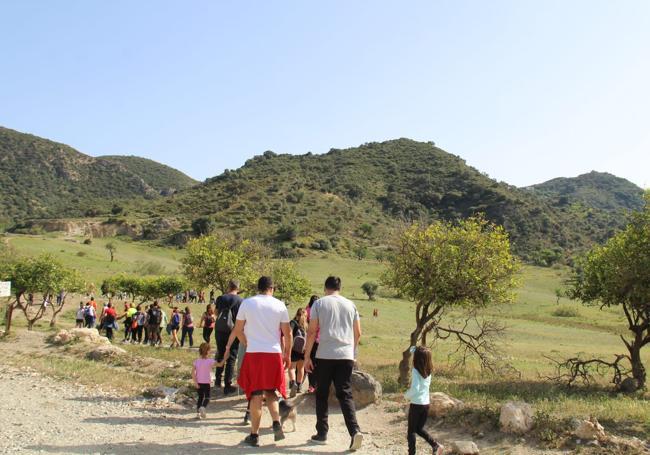 Hiking route on 'jornazos' day.