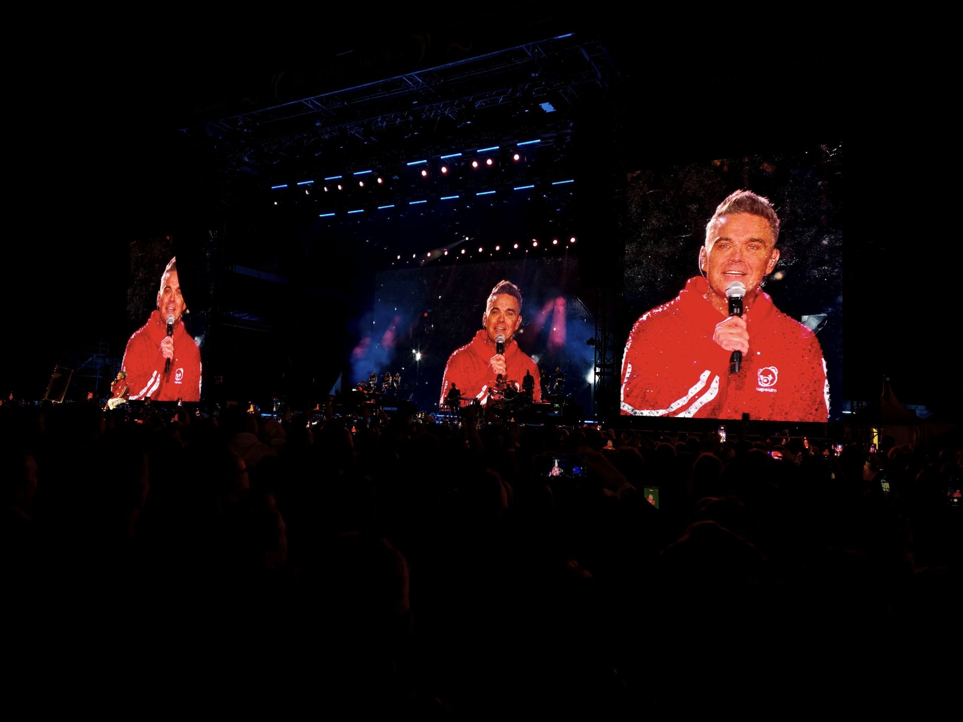 Robbie Williams&#039; exclusive concert in Malaga port, in pictures