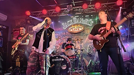 Anarchy in Malaga during night of hardcore punk rock