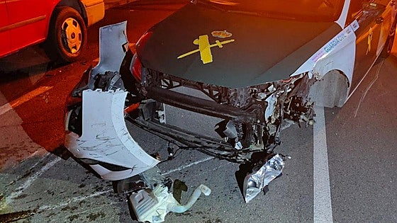 Suspected abuser rams police car in Mijas and injures two Guardia Civil officers