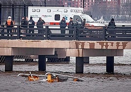 Emergency services at the scene.