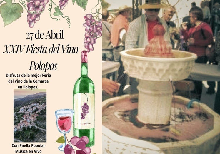 Polopos' wine fountain.