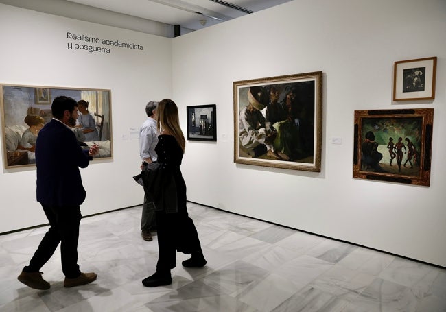 Two works by Moreno Villa (r). A painting by Félix Revello de Toro (l)