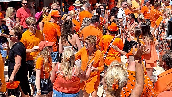 Hundreds of Dutch nationals turn out for King's Day street party in Torremolinos