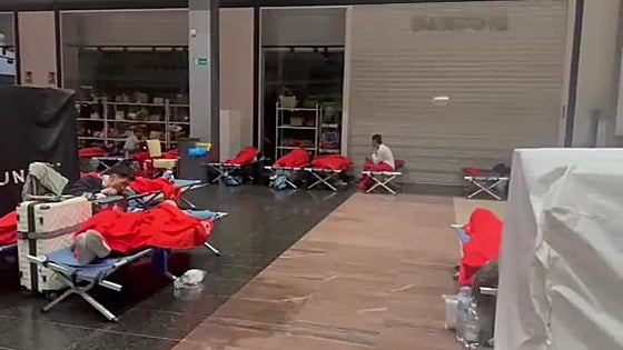 Passengers stranded by Spain's blackout spend the night at Malaga station