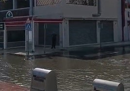 Flooding in the El Copo area of Torre del Mar on Tuesday 29 April