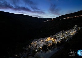 A panoramic view of the village of Pampaneira in Granada province.