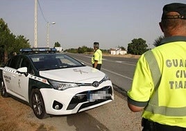 Archive image of Guardia Civil traffic officers.