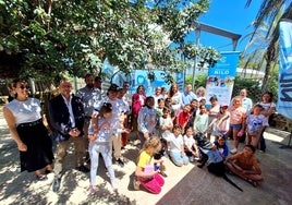 School children learned the important role animals play in therapy care programmes.