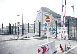 The Gibraltar border in a file photo.