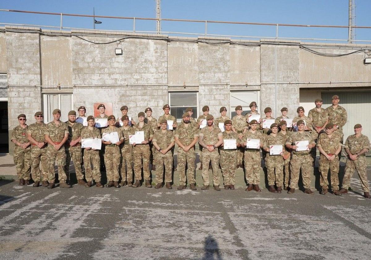 Members of the Royal Gibraltar Regiment.
