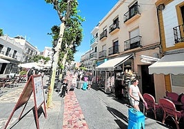 Hospitality and commercial businesses in the centrally located Plaza Cavana in Nerja this spring.
