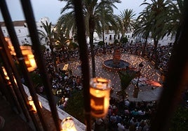 Plaza de España or Plaza de los Pescaitos in the centre of Vejer de la Frontera.