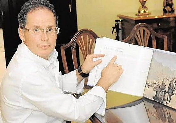 Carlos Fernández, at his home in San Juan (Argentina) in a 2017 image.