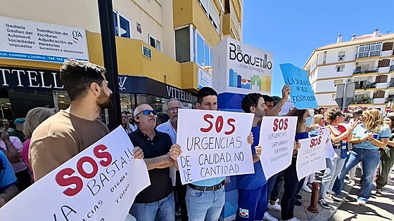Health workers in Fuengirola and Mijas protest: only one emergency department for 180,000 people