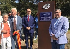 Hermanfrid Schubart and his wife at the inauguration in 2019.