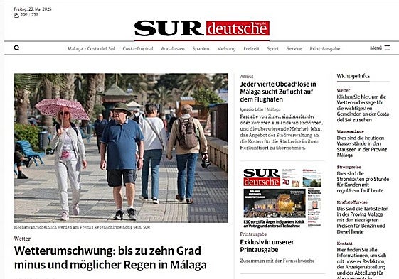 SUR deutsche homepage.