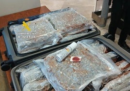 Part of the seized drugs haul.