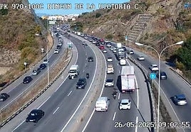 Image taken by the Traffic Management Centre on Monday.