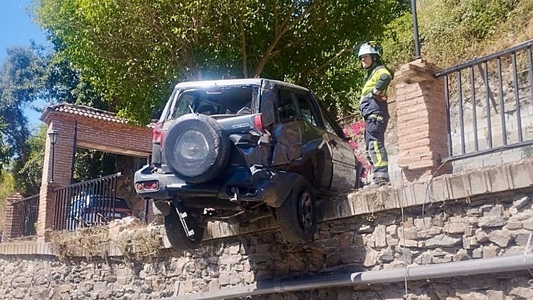 Elderly man dies after vehicle plunges 20 metres down a drop in Malaga village