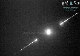 Image of the fireball seen in Andalucía.