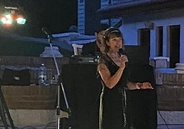 Karaoke winner Christine Charlton.