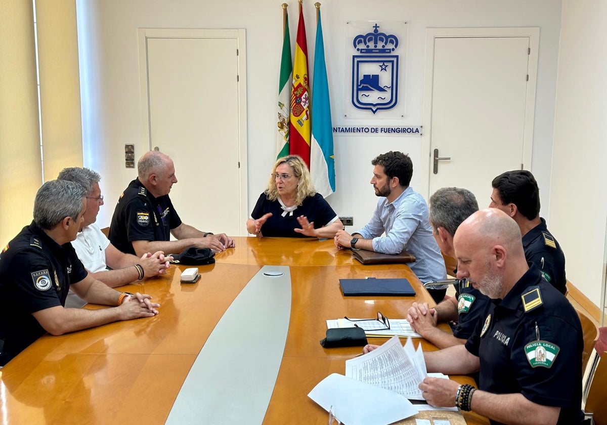 Meeting with local and national police chiefs.