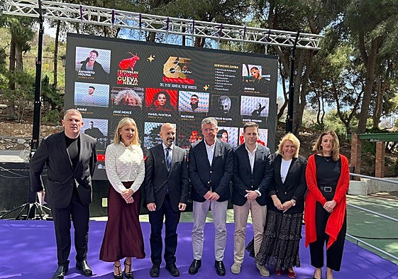 The launch of last year's festival in the gardens of the Nerja Cave.