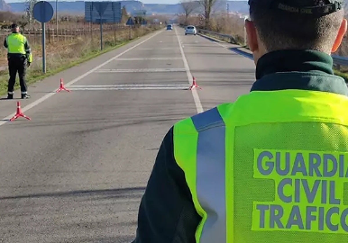 Archive image of Guardia Civil traffic officers.