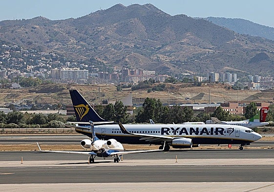File image of a Ryanair plane on the Costa del Sol.
