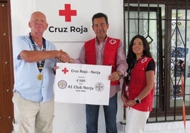 The cheque presentation.