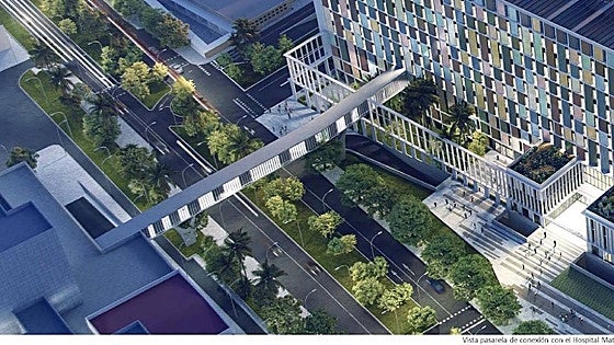 New Malaga hospital to have elevated walkway links to two other major health facilities in city