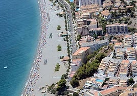 Velilla beach, in Almuñécar, where the incident occurred.
