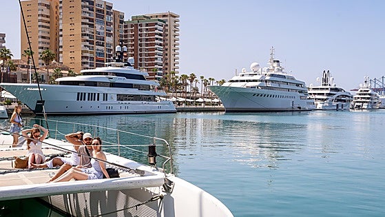 Megayacht marina in Malaga is fully booked up and these are the luxury vessels taking pride of place