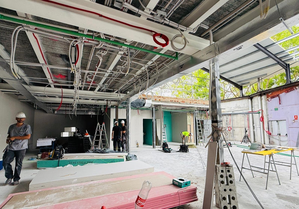 The current state of the premises, which is undergoing complete refurbishment work.