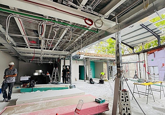 The current state of the premises, which is undergoing complete refurbishment work.