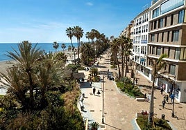 Boulevard where the N340 road used to run.